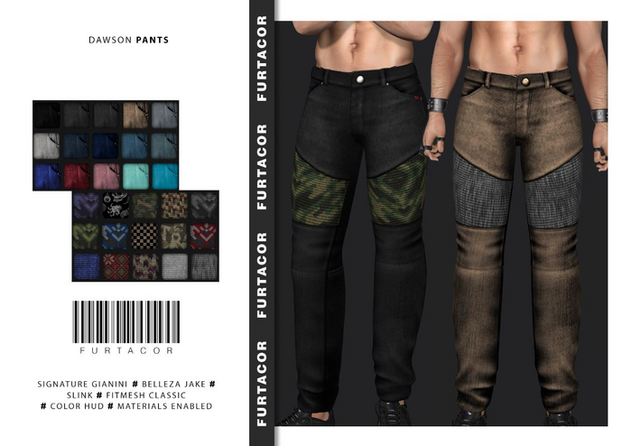 :::FurtaCor Male:::Dawson Pants