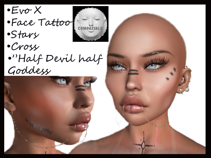.:Infinity:.Lelutka Evo X Face Tattoo