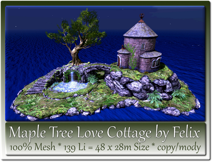 Maple Tree Love Cottage by Felix -Mesh- 139 Li=48x28m Size c-m