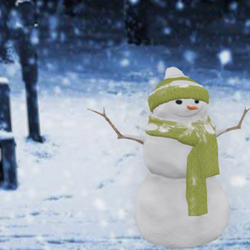 Mesh Snowman  - Green