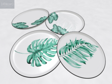 [iDecor] Tropical Plates Set