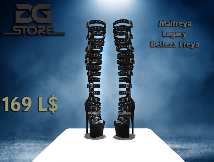 DG -  Desire Boots- Black - Box