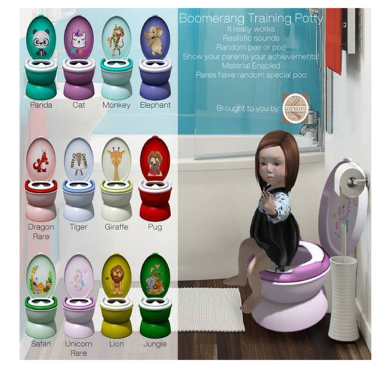 [Boomerang] - Training Potty -  Dragom RARE