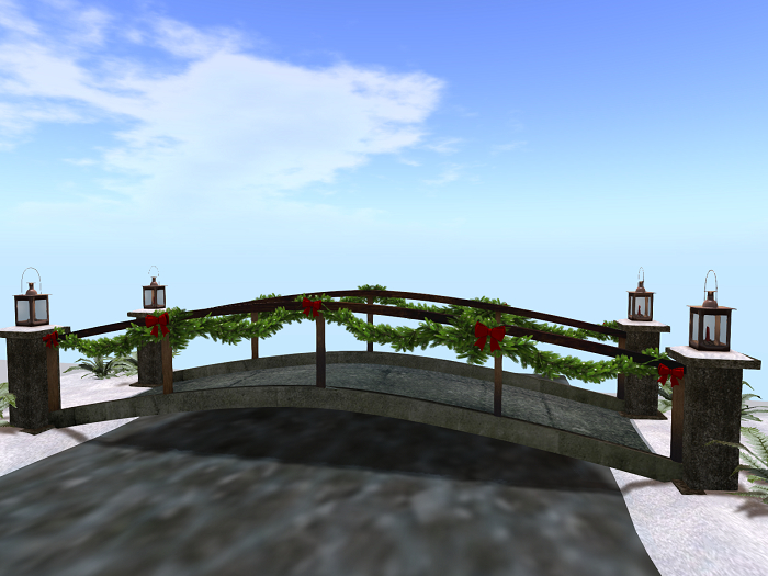 christmass footbridge my view unpack