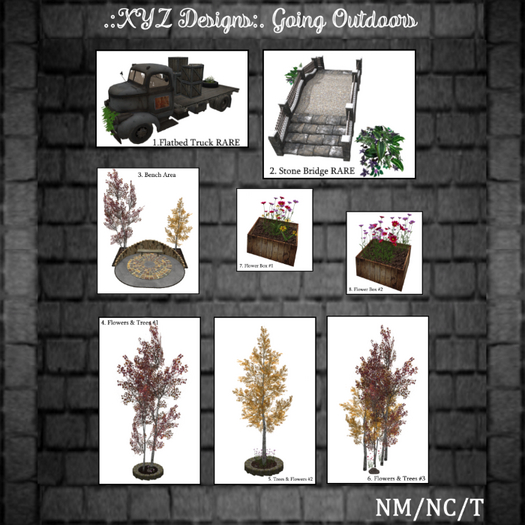 .:XYZ Designs:. Going Outdoors Gacha - 2. Stone Bridge RARE