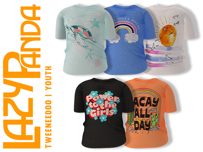 LazyPanda - Asher Shirt - Girls Pack