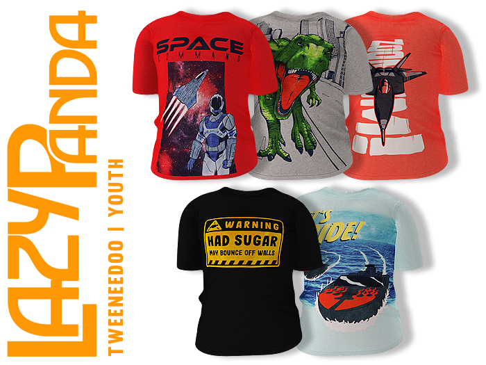 LazyPanda - Asher Shirt - Boys Pack