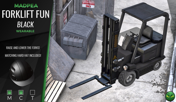 MadPea Forklift Fun - Black