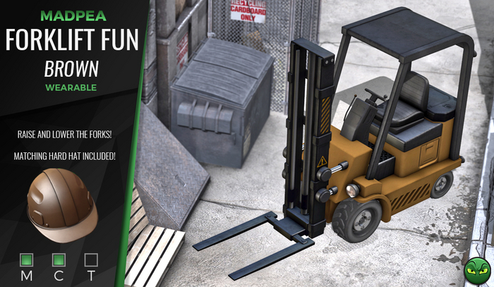 MadPea Forklift Fun - Brown