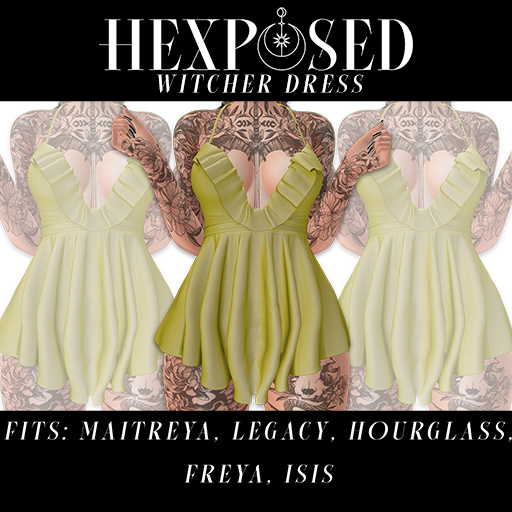 ~HexPosed~ Witcher Dress - YELLOW