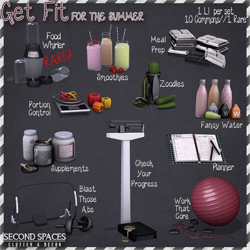 Second Spaces - Get Fit - food whirler RARE