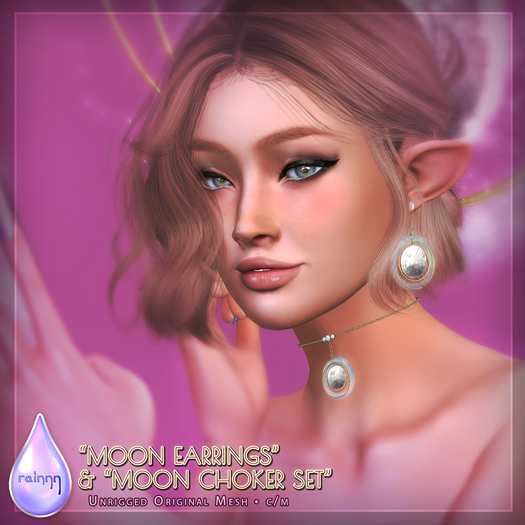 rainnn - Moon Choker Set - [Blood Moon]