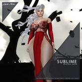 LM SUBLIME - Lace Ruby - Daring Gown & Panties Maitreya Petite Kupra Bimbo Legacy Freya Hourglass