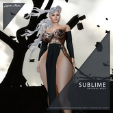 LM SUBLIME - Lace Noir - Daring Gown & Panties Maitreya Petite Kupra Bimbo Legacy Freya Hourglass