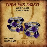 Purple Rose Anklets [Silver]