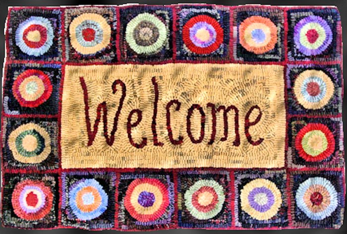 welcome rug A