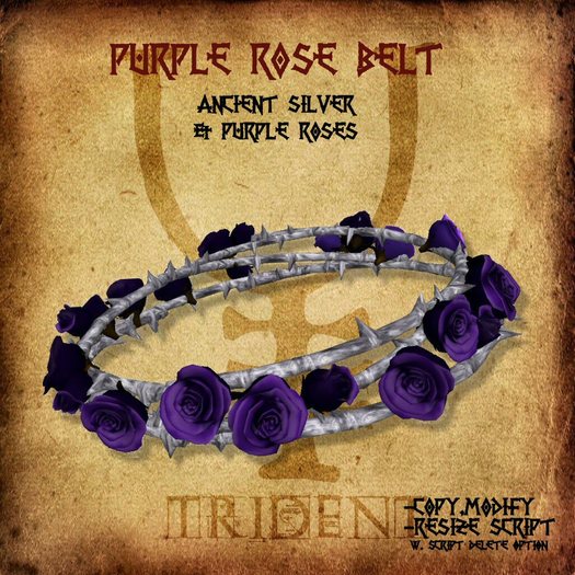 Purple Rose Belt [Silver] 