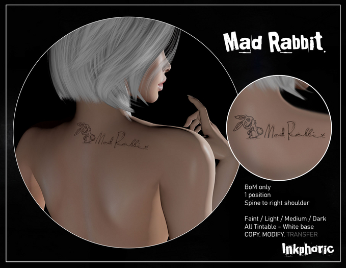 Inkphoric : Mad Rabbit BoM Tattoo (Wear to Unpack)
