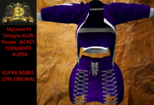 MyLover39 Designs-ALVA-Purple  JACKET-TOP&SKIRTI-KUPRA