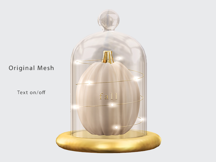 ACORN Pumpkin Cloche -Snow