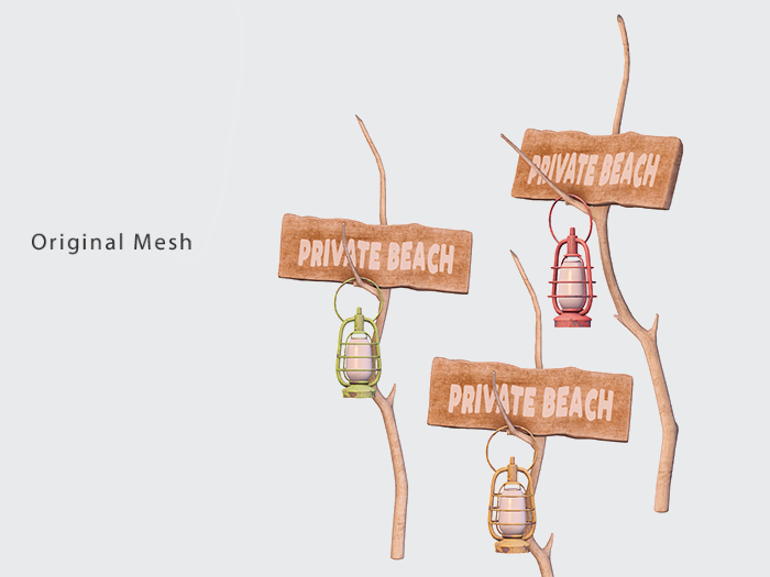 ACORN Private Beach Lantern Signs