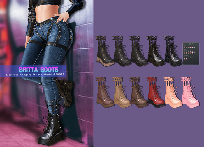 =Zenith=Britta Boots (All) Maitreya/Legacy/Kupra/eBODY-REBORN