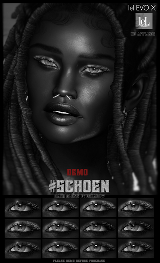 #SCHOEN - Dark Gloss Eyeshadows - Lelutka HD Palette - DEMO