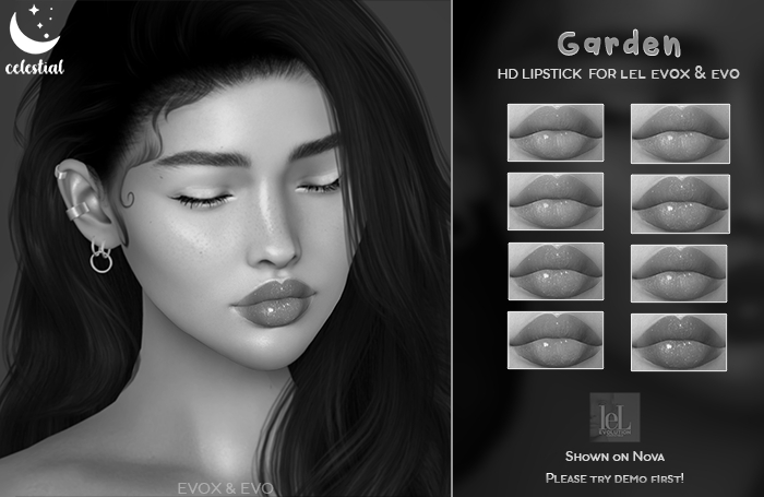 CELESTIAL: GARDEN LIP APPLIER LEL EVO X DEMO