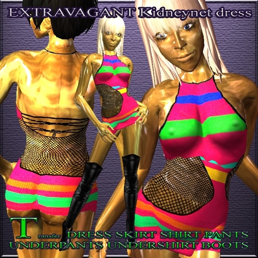 EXTRAVAGANT Kidneynet dress red striped