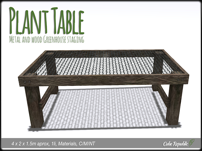 Plant Table Greenhouse Staging, display for houseplants, potted plants etc.