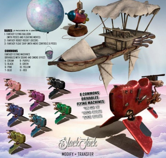 BJK - Fantasy machines  Flying Pink