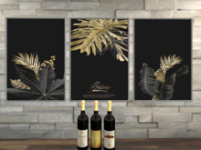 [iDecor] Golden Palms Art Frame