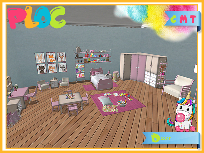 :::PLOC::: Bedroom Kids BOO - SET ((Pink))