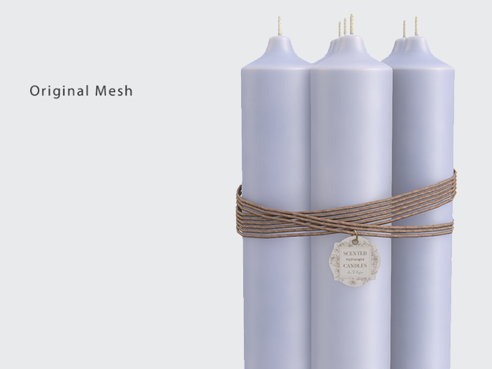ACORN Tied Up Candles -Hydrangea