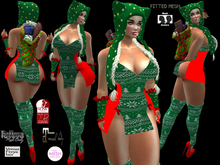 JACQUARD GREEN CHRISTMAS-MAITREYA-BELLEZA-SLINK-TMP