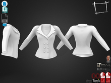 Dae Obj FBX For Double Breast Female Jacket Slink, Maitreya, Belleza, Tonic, Legacy, Ocacin Standard