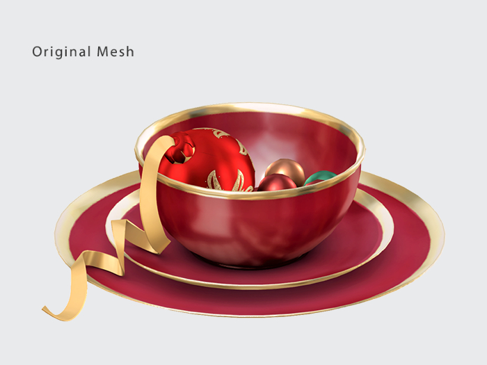 ACORN Christmas Bowl -Red