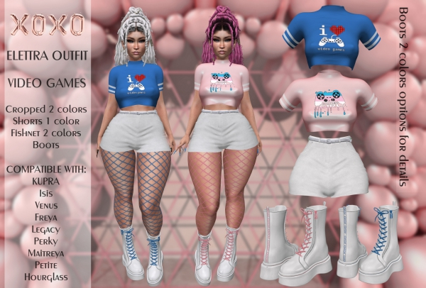 XOXO - Elettra OUTFIT  VIDEO GAMES