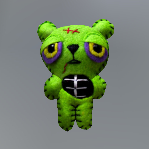 Bear Zombie Mesh Tip Jar