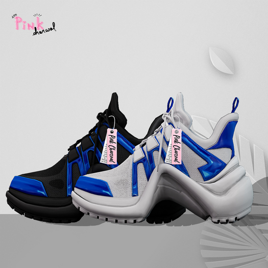 Pink Charcoal - Arch Shoes Blue 