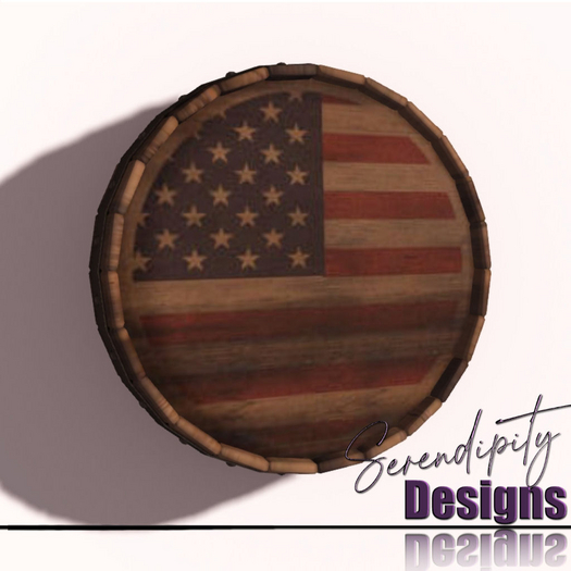 Serendipity Designs - Barrel Top Art American Pride