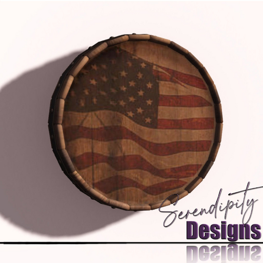 Serendipity Designs - Barrel Top Art Wind Blown 