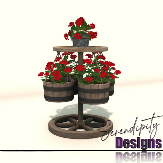Serendipity Designs - Rustic Geranium Planter 