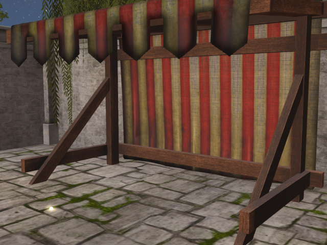 Market stall (red-white)