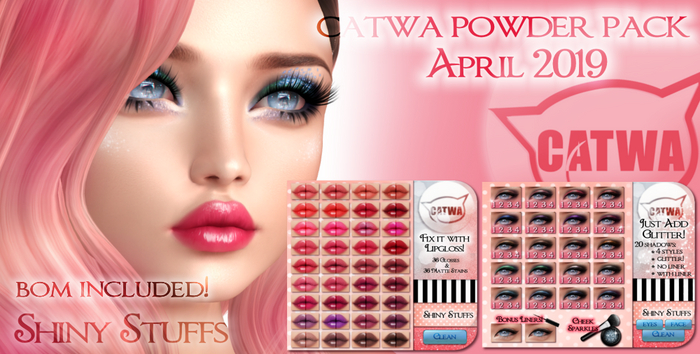 ~Shiny Stuffs~ CATWA Powder Pack April 2019 