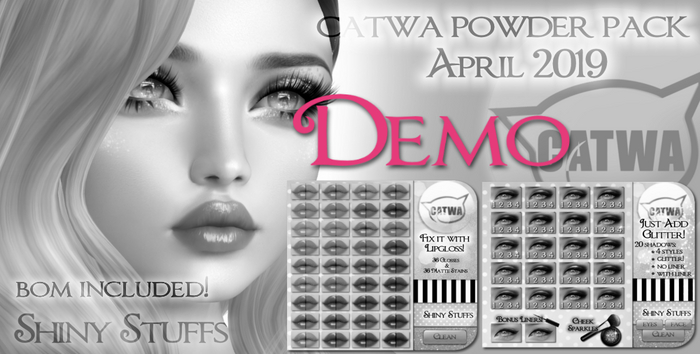 ~Shiny Stuffs~ DEMO CATWA Powder Pack April 2019 
