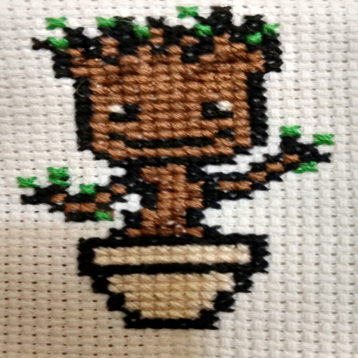 Baby Groot Needlework Texture
