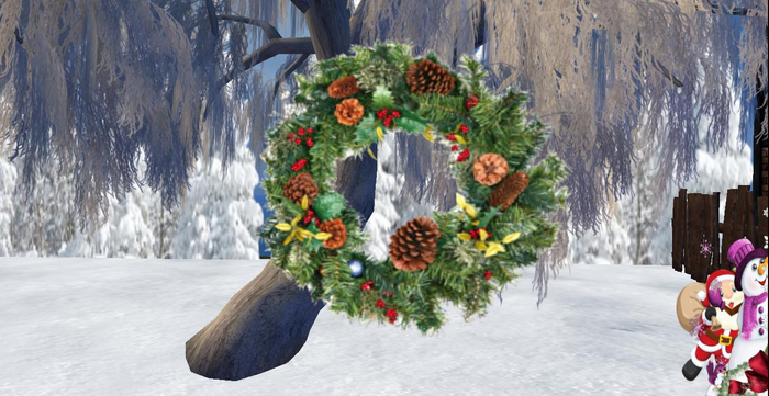 Pine Cone Mix Wreath Christmas Poster 2021