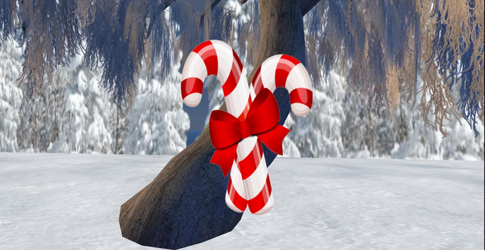 Double Candy Cane Christmas Poster 2021