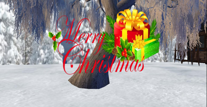 NEW Merry Christmas Sign with Presents 2015